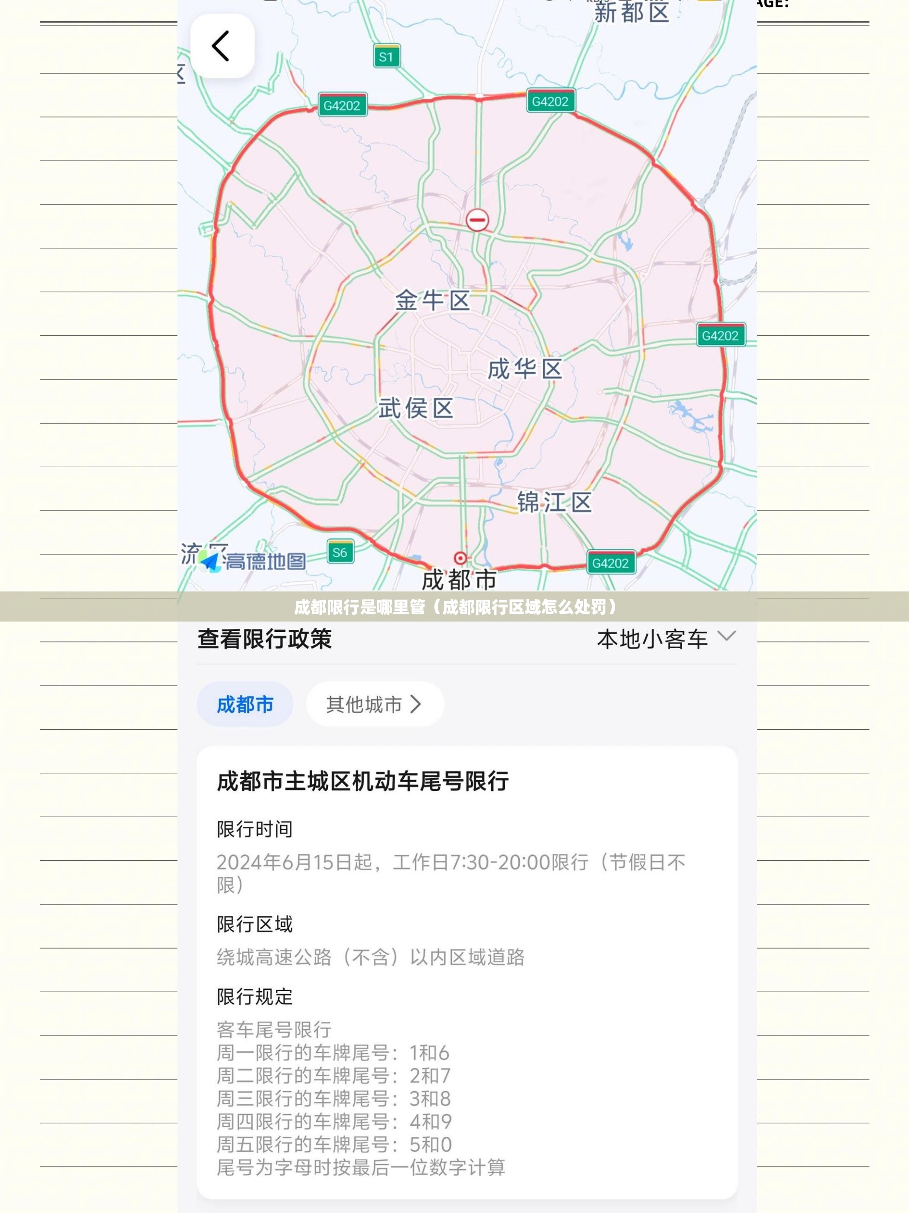 成都限行是哪里管(成都限行区域怎么处罚) 成都限行是哪里管(成都限行区域怎么处罚)