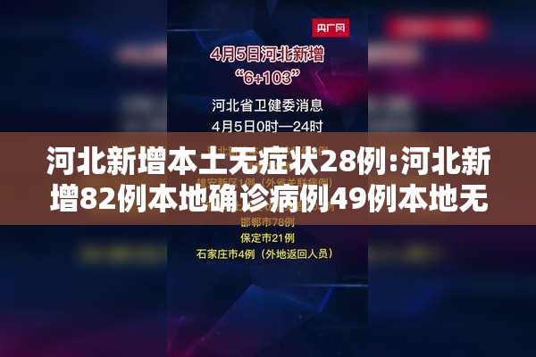 河北新增本土无症状28例:河北新增82例本地确诊病例49例本地无症状感染者 河北新增本土无症状28例:河北新增82例本地确诊病例49例本地无症状感染者