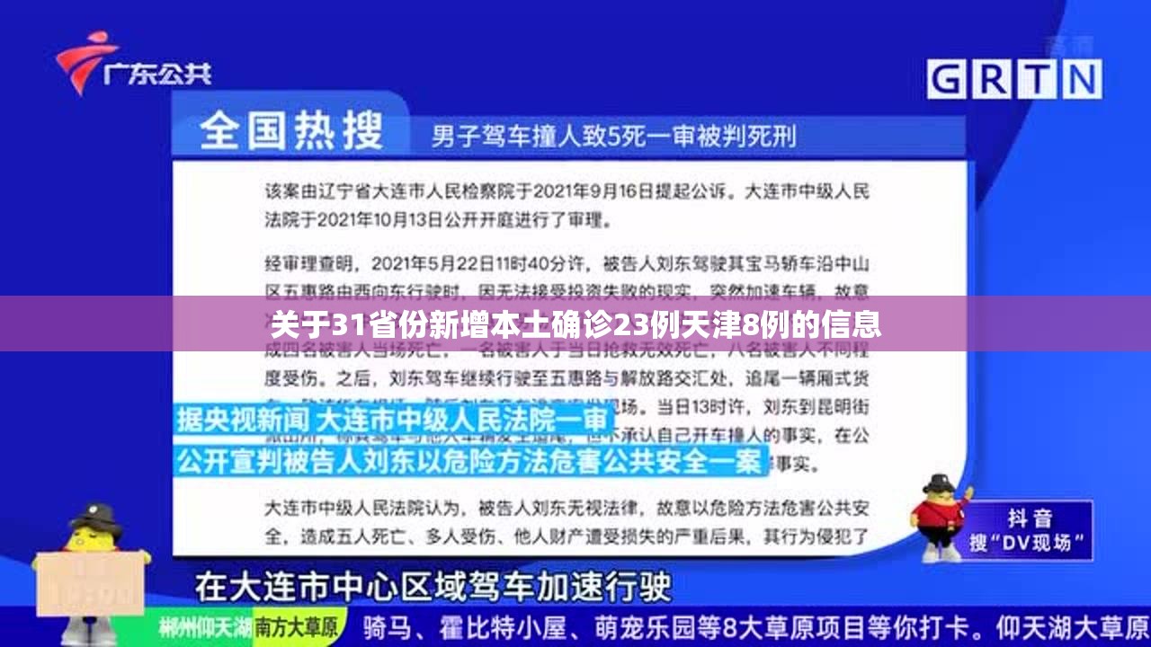 关于31省份新增本土确诊23例天津8例的信息 关于31省份新增本土确诊23例天津8例的信息