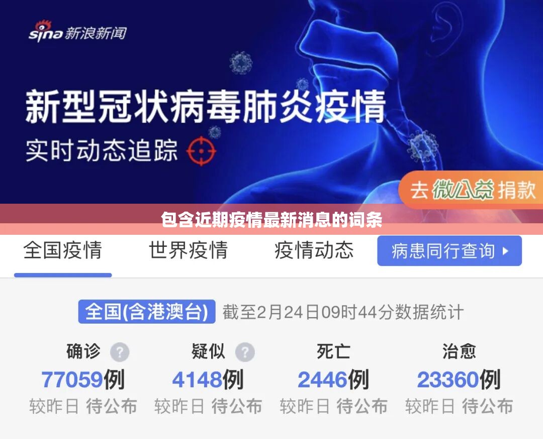 包含近期疫情最新消息的词条 包含近期疫情最新消息的词条