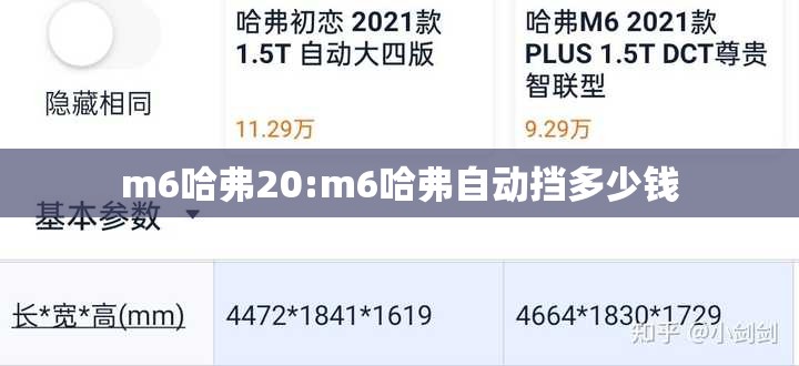 m6哈弗20:m6哈弗自动挡多少钱 m6哈弗20:m6哈弗自动挡多少钱
