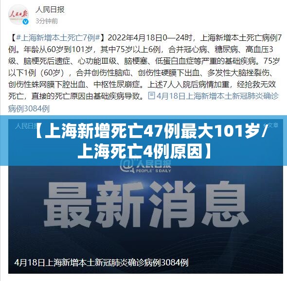 【上海新增死亡47例最大101岁/上海死亡4例原因】 【上海新增死亡47例最大101岁/上海死亡4例原因】