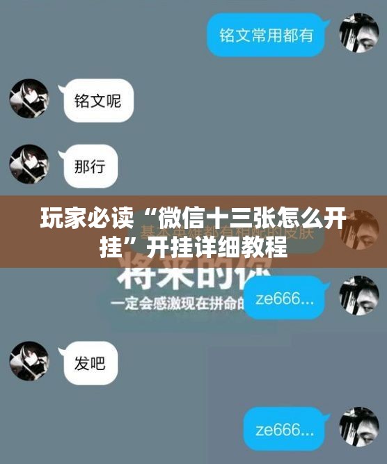 玩家必读“微信十三张怎么开挂”开挂详细教程