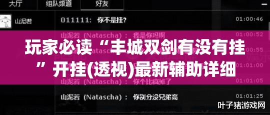 玩家必读“丰城双剑有没有挂”开挂(透视)最新辅助详细