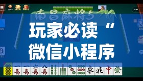 玩家必读“微信小程序微乐陕西麻将万能开挂神器	”原来可以开挂