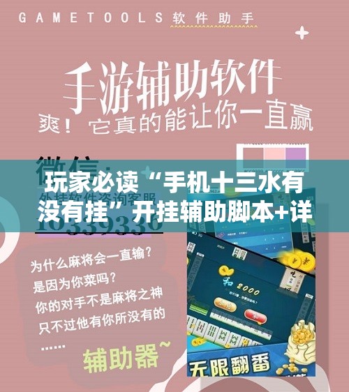 玩家必读“手机十三水有没有挂”开挂辅助脚本+详细开挂安装教程