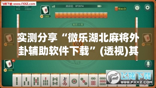 实测分享“微乐湖北麻将外卦辅助软件下载”(透视)其实确实有挂