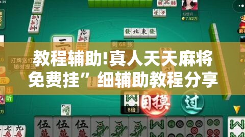 教程辅助!真人天天麻将免费挂”细辅助教程分享
