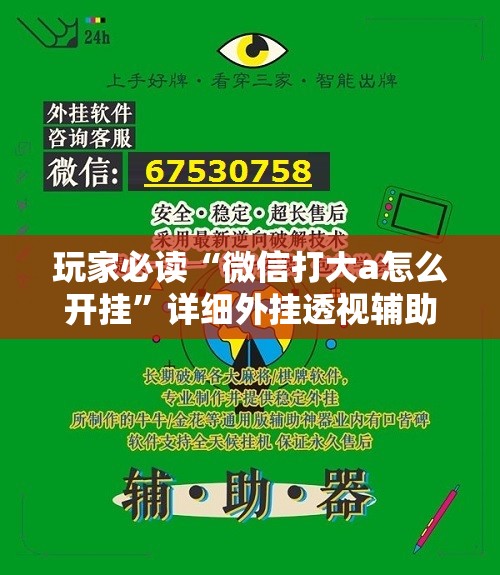 玩家必读“微信打大a怎么开挂”详细外挂透视辅助软件教程