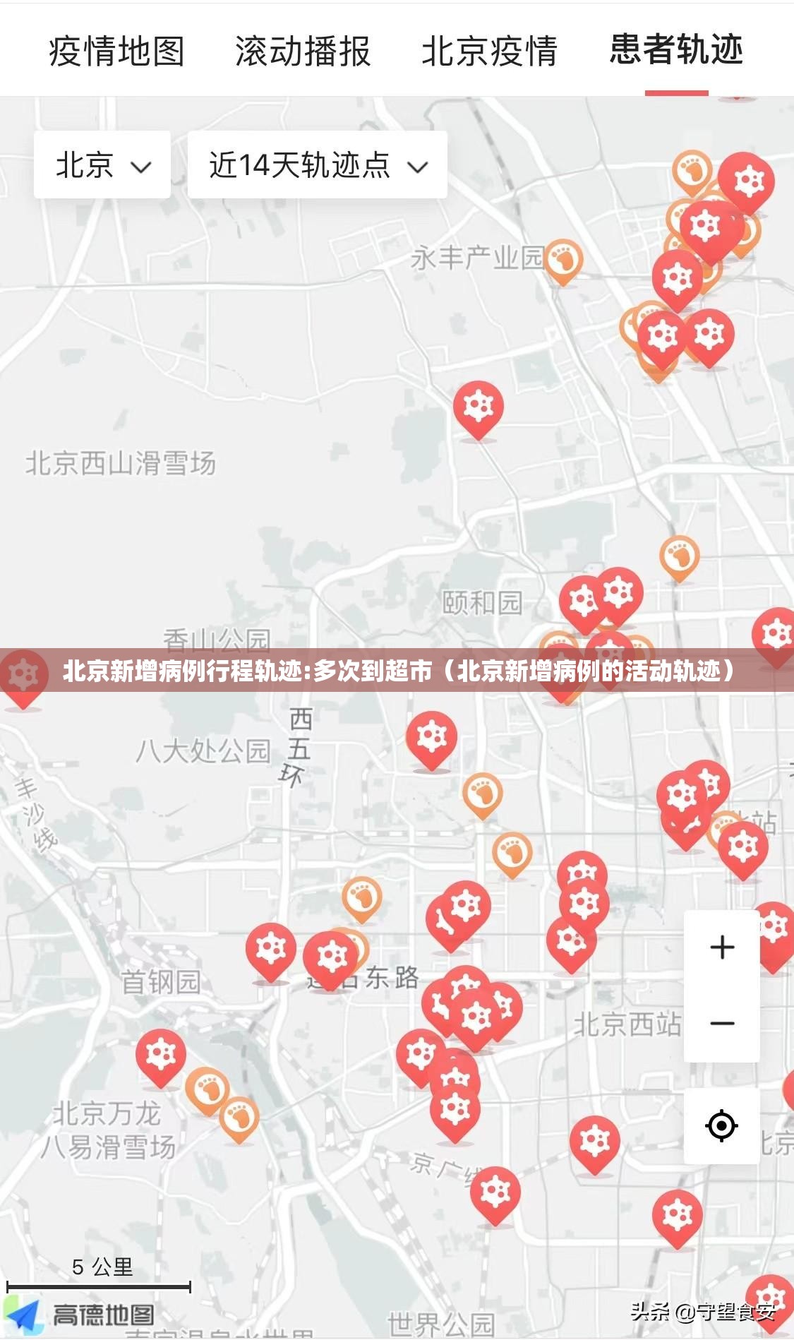 北京新增病例行程轨迹:多次到超市(北京新增病例的活动轨迹) 北京新增病例行程轨迹:多次到超市(北京新增病例的活动轨迹)