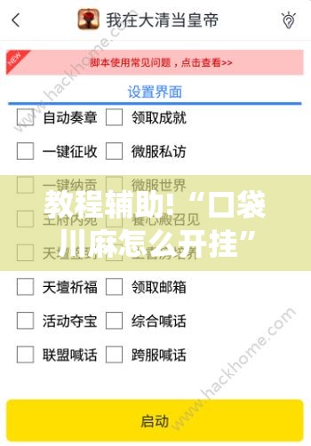 教程辅助!“口袋川麻怎么开挂”(透视挂)辅助下载教程
