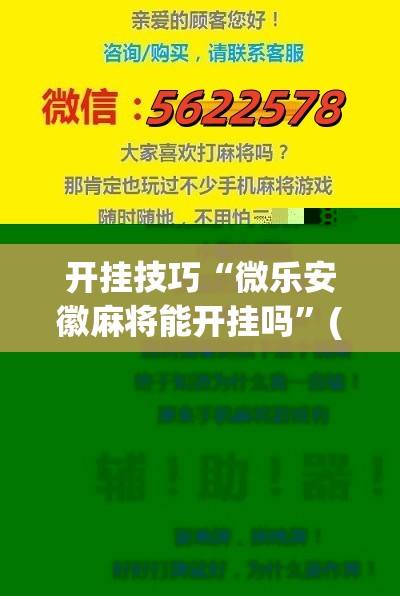 开挂技巧“微乐安徽麻将能开挂吗”(免费)开挂辅助教学(最新辅助开挂教程)
