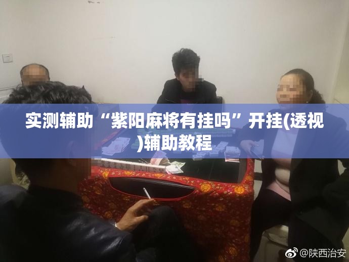 实测辅助“紫阳麻将有挂吗”开挂(透视)辅助教程