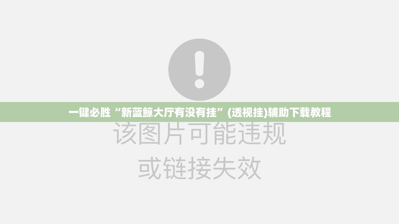 一键必胜“新蓝鲸大厅有没有挂”(透视挂)辅助下载教程