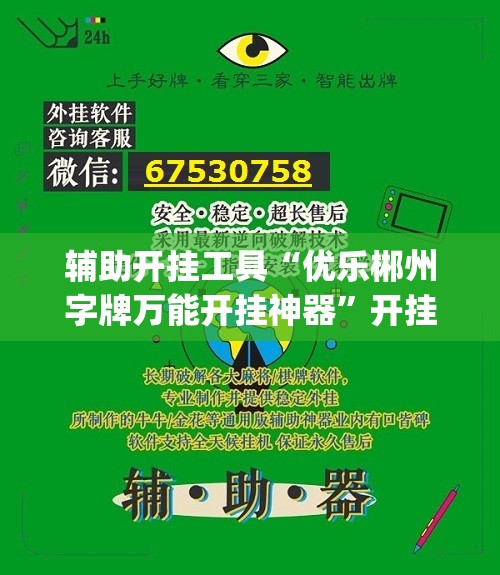 辅助开挂工具“优乐郴州字牌万能开挂神器”开挂(透视)辅助神器
