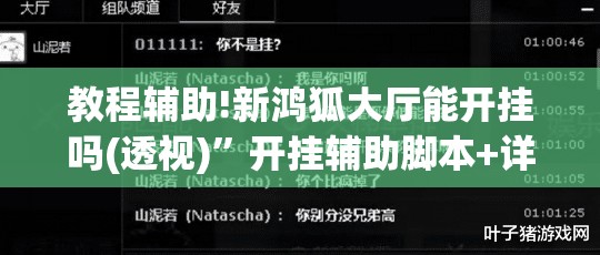 教程辅助!新鸿狐大厅能开挂吗(透视)”开挂辅助脚本+详细开挂安装教程