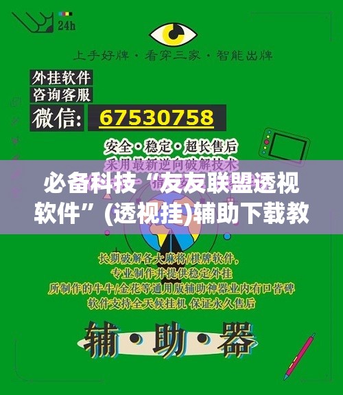 必备科技“友友联盟透视软件”(透视挂)辅助下载教程