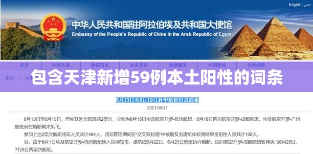包含天津新增59例本土阳性的词条 包含天津新增59例本土阳性的词条
