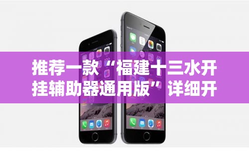 推荐一款“福建十三水开挂辅助器通用版	”详细开挂教程