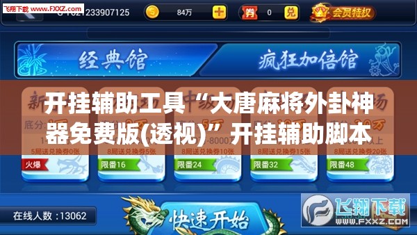 开挂辅助工具“大唐麻将外卦神器免费版(透视)”开挂辅助脚本+详细开挂安装教程