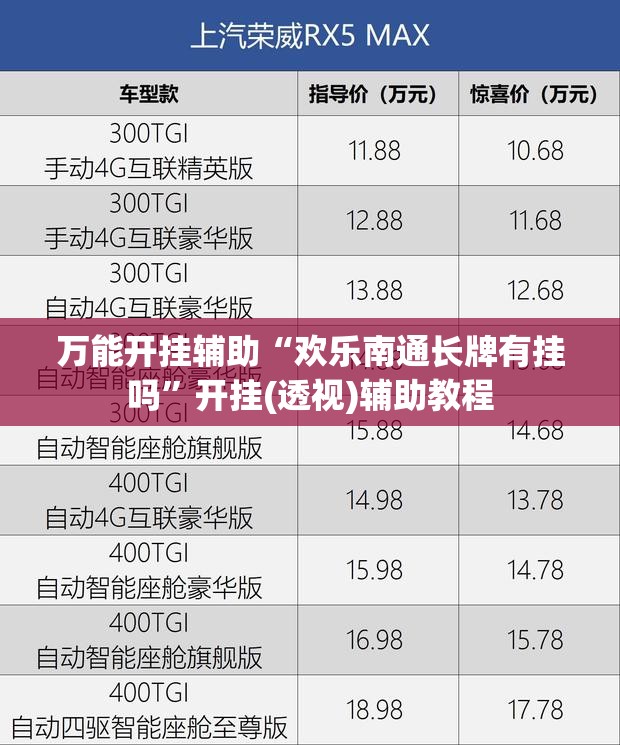 万能开挂辅助“欢乐南通长牌有挂吗”开挂(透视)辅助教程
