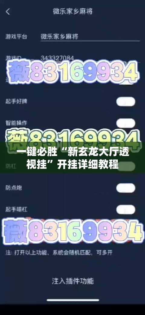 一键必胜“新玄龙大厅透视挂”开挂详细教程