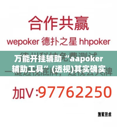 万能开挂辅助“aapoker辅助工具”(透视)其实确实有挂