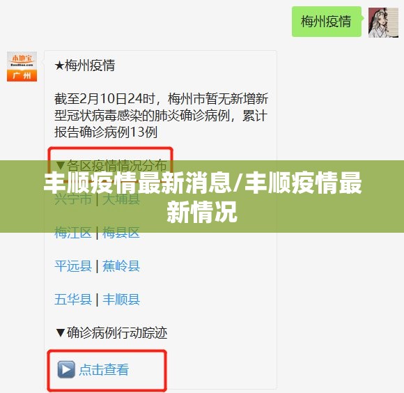 丰顺疫情最新消息/丰顺疫情最新情况