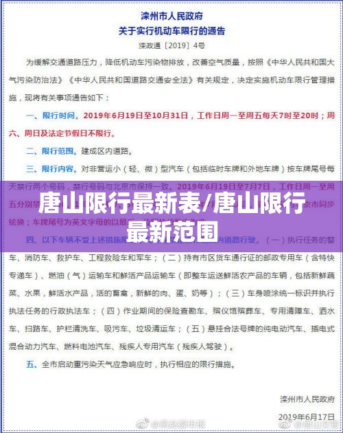 唐山限行最新表/唐山限行最新范围 唐山限行最新表/唐山限行最新范围