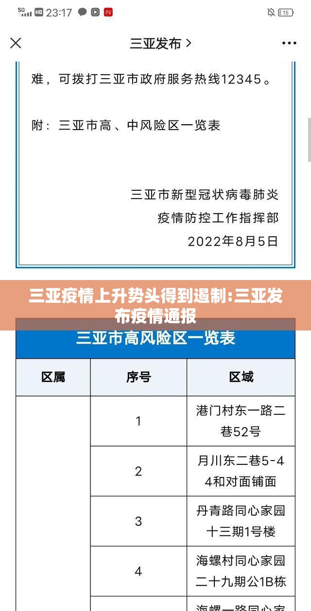 三亚疫情上升势头得到遏制:三亚发布疫情通报 三亚疫情上升势头得到遏制:三亚发布疫情通报