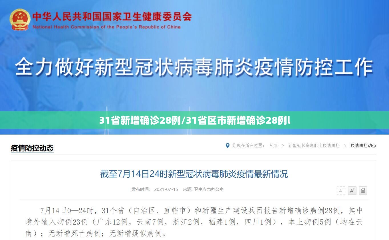31省新增确诊28例/31省区市新增确诊28例l 31省新增确诊28例/31省区市新增确诊28例l
