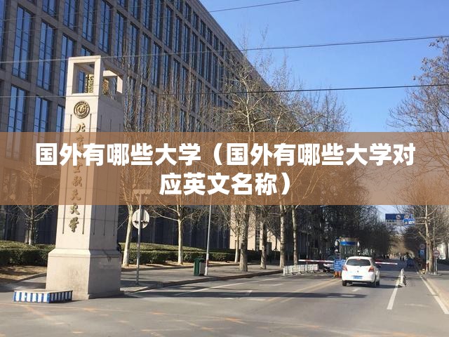 国外有哪些大学(国外有哪些大学对应英文名称) 国外有哪些大学(国外有哪些大学对应英文名称)