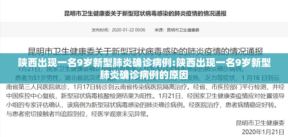 陕西出现一名9岁新型肺炎确诊病例:陕西出现一名9岁新型肺炎确诊病例的原因