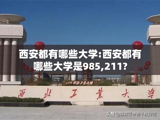 西安都有哪些大学:西安都有哪些大学是985,211?