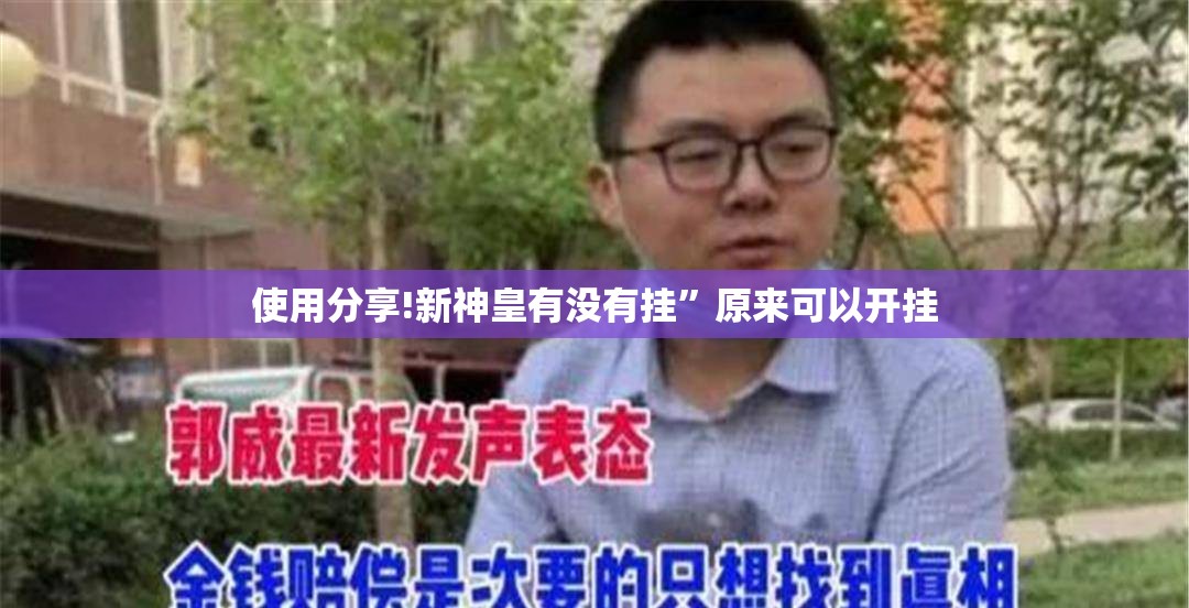 使用分享!新神皇有没有挂”原来可以开挂