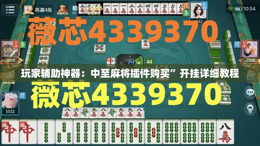 玩家辅助神器：中至麻将插件购买”开挂详细教程