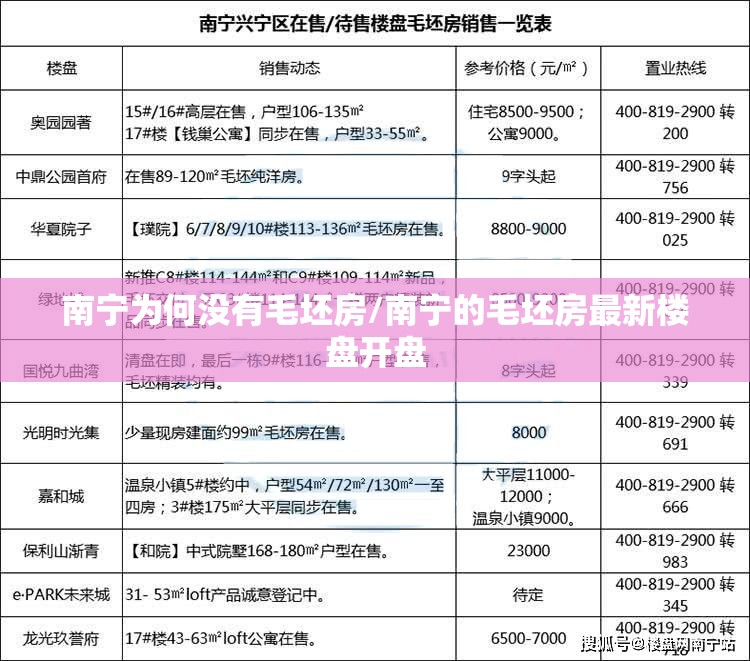 南宁为何没有毛坯房/南宁的毛坯房最新楼盘开盘