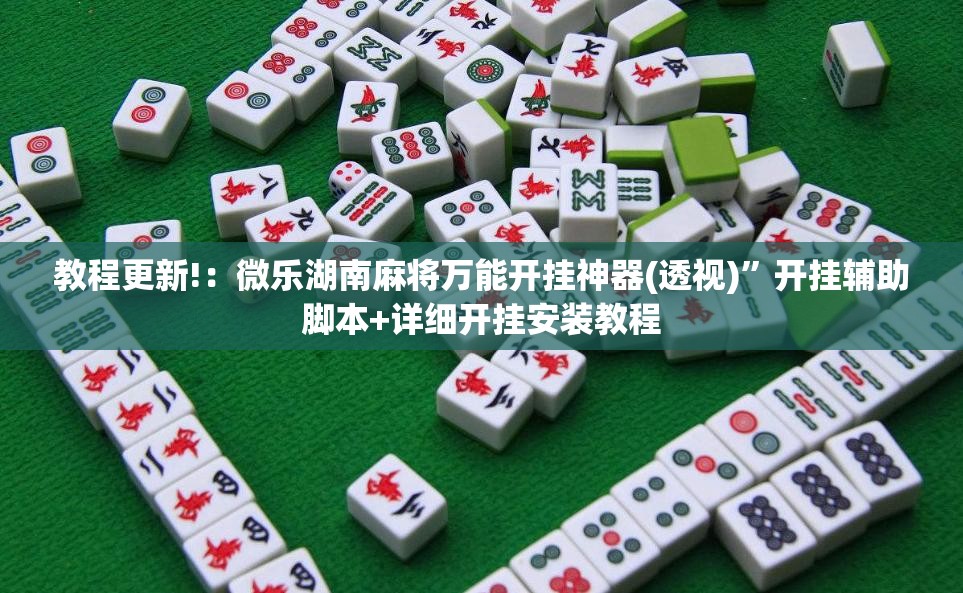 教程更新!：微乐湖南麻将万能开挂神器(透视)”开挂辅助脚本+详细开挂安装教程