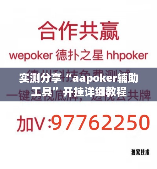 实测分享“aapoker辅助工具”开挂详细教程