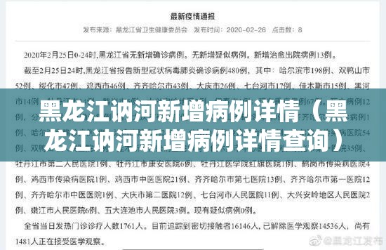 黑龙江讷河新增病例详情（黑龙江讷河新增病例详情查询）