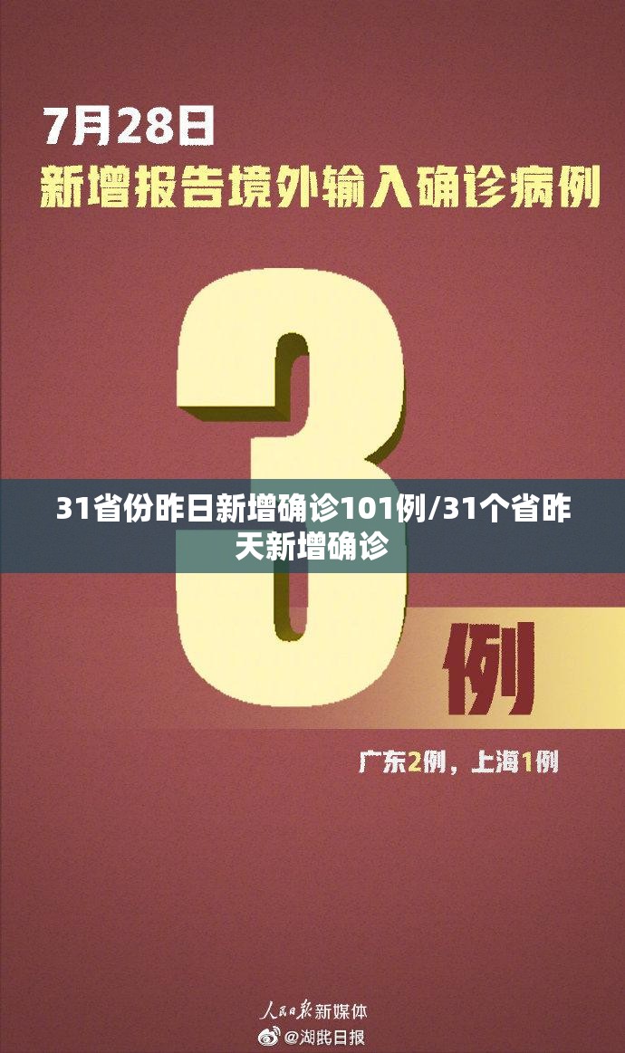 31省份昨日新增确诊101例/31个省昨天新增确诊