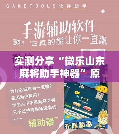 实测分享“微乐山东麻将助手神器”原来可以开挂
