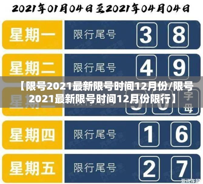 【限号2021最新限号时间12月份/限号2021最新限号时间12月份限行】 【限号2021最新限号时间12月份/限号2021最新限号时间12月份限行】