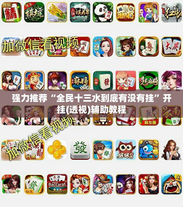 强力推荐“全民十三水到底有没有挂”开挂(透视)辅助教程