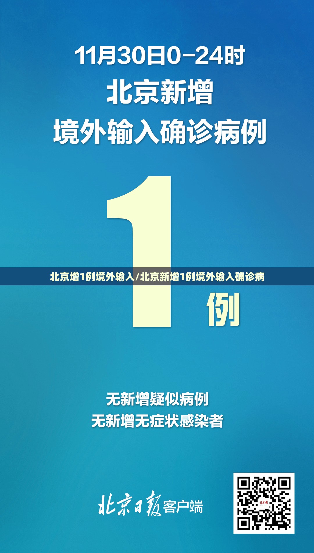 北京增1例境外输入/北京新增1例境外输入确诊病 北京增1例境外输入/北京新增1例境外输入确诊病