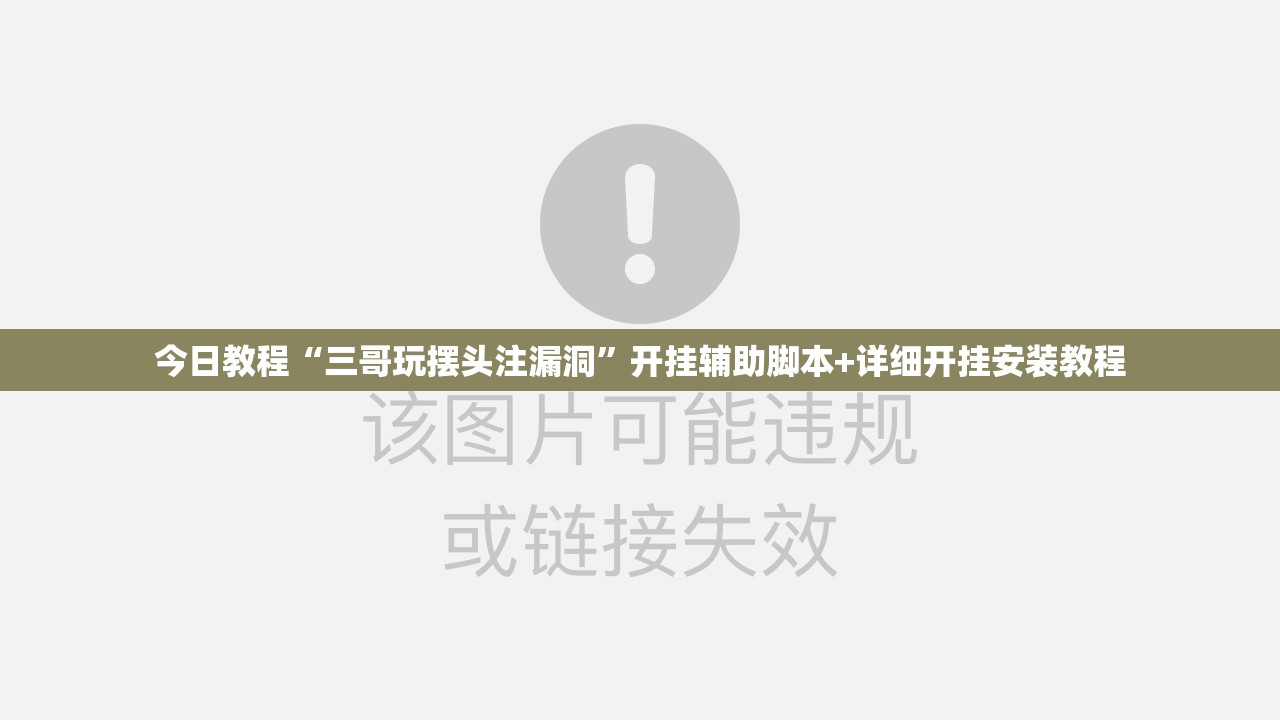 今日教程“三哥玩摆头注漏洞	”开挂辅助脚本+详细开挂安装教程