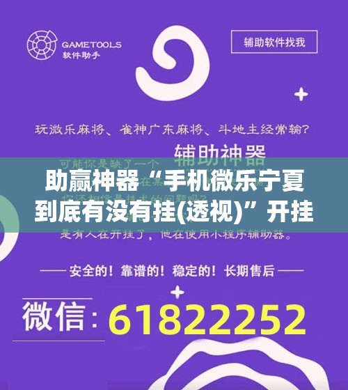 助赢神器“手机微乐宁夏到底有没有挂(透视)	”开挂辅助脚本+详细开挂安装教程