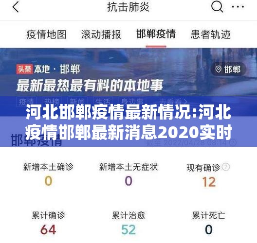 河北邯郸疫情最新情况:河北疫情邯郸最新消息2020实时