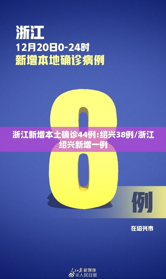 浙江新增本土确诊44例:绍兴38例/浙江绍兴新增一例 浙江新增本土确诊44例:绍兴38例/浙江绍兴新增一例