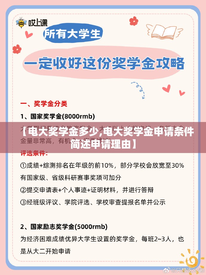 【电大奖学金多少,电大奖学金申请条件简述申请理由】